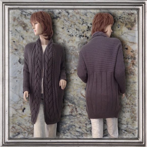 UO Kimchi Blue Chunky knit Open-front Cardigan M - Picture 6 of 6